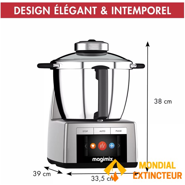 Magimix - Robot cuiseur multifonction Cook expert connect chrome