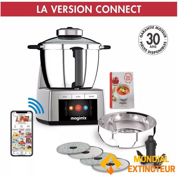 Magimix - Robot cuiseur multifonction Cook expert connect chrome