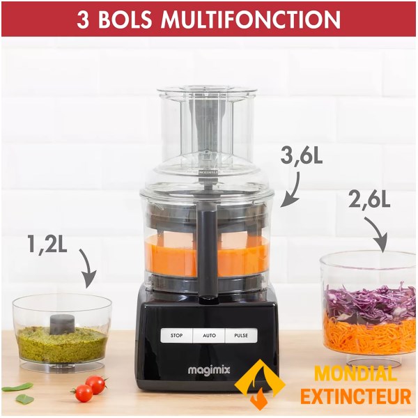 Magimix - Robot Cuisine sur socle C.S. 5200 XL Premium noir