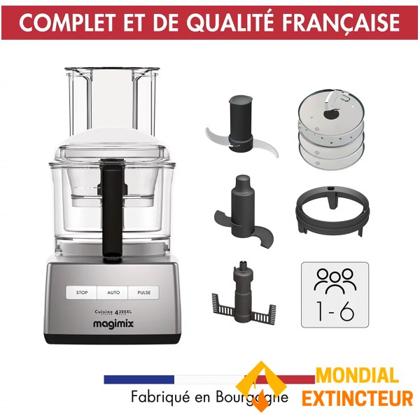 Magimix - Robot culinaire CS 4200 XL Chrome Mat
