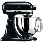 KitchenAid - Robot pâtissier Artisan 4.8L - noir onyx