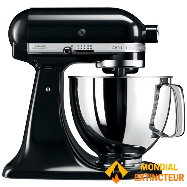 KitchenAid - Robot pâtissier Artisan 4.8L - noir onyx