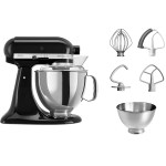 KitchenAid - Robot pâtissier Artisan 4.8L - noir onyx