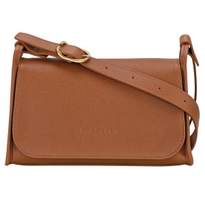Longchamp - Sac bandoulière  Le Foulonné M caramel