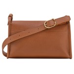 Longchamp - Sac bandoulière  Le Foulonné M caramel