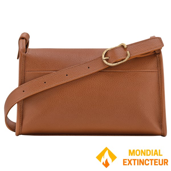 Longchamp - Sac bandoulière  Le Foulonné M caramel