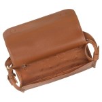 Longchamp - Sac bandoulière  Le Foulonné M caramel