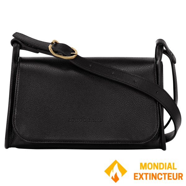 Longchamp - Sac bandoulière  Le Foulonné M noir