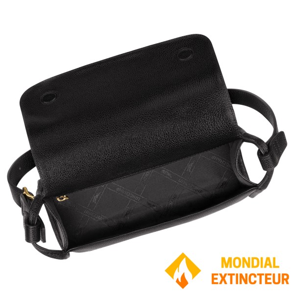 Longchamp - Sac bandoulière  Le Foulonné M noir