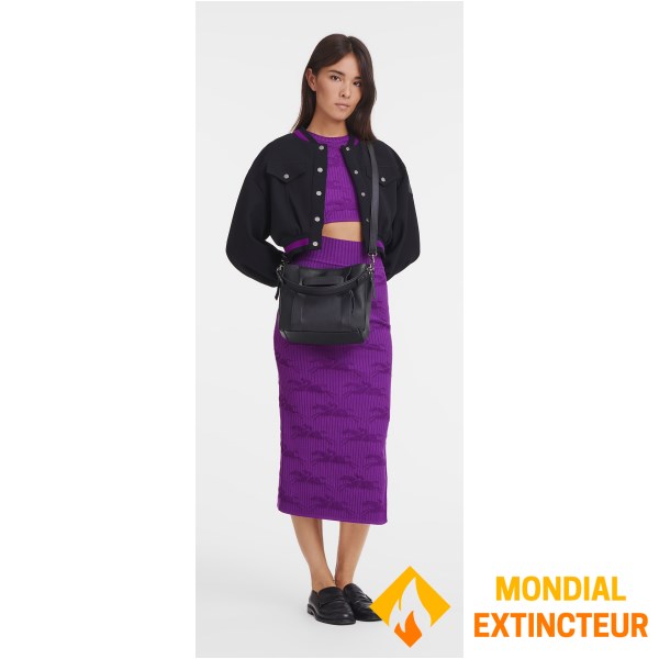 Longchamp - Sac bandoulière Longchamp 3D S noir