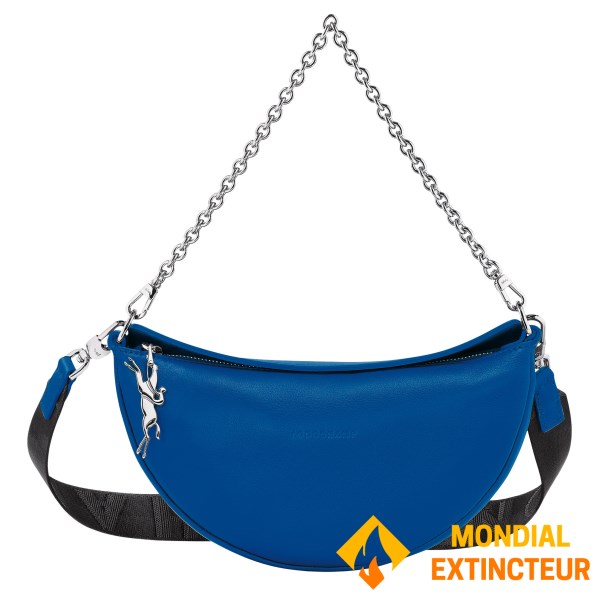 Longchamp - Sac bandoulière Smile S bleu électrique