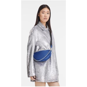 Longchamp - Sac bandoulière Smile S bleu électrique