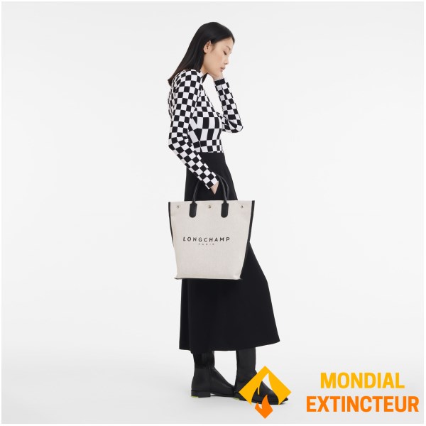 Longchamp - Sac cabas Essential M écru