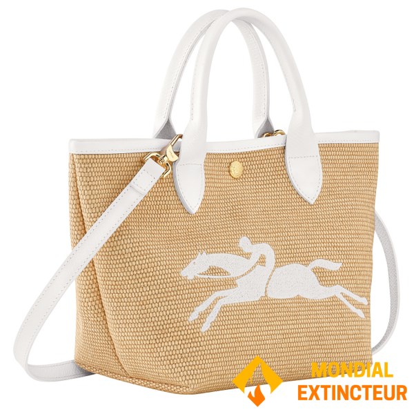 Longchamp - Sac cabas Le Panier Pliage S blanc