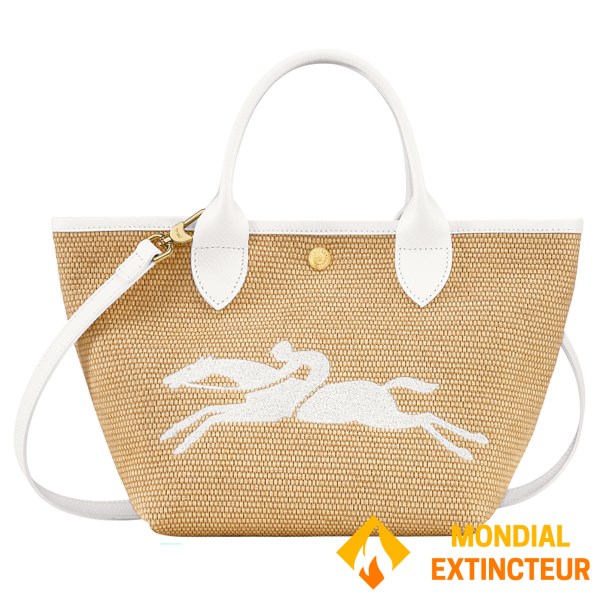 Longchamp - Sac cabas Le Panier Pliage S blanc
