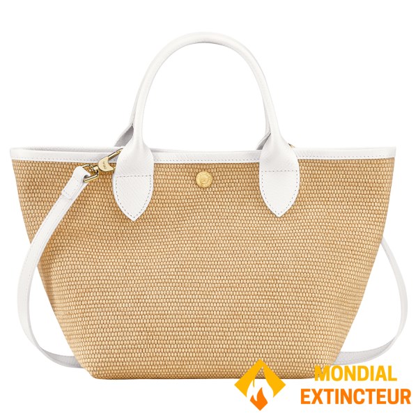 Longchamp - Sac cabas Le Panier Pliage S blanc