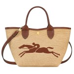 Longchamp - Sac cabas Le Panier Pliage S brun