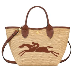 Longchamp - Sac cabas Le Panier Pliage S brun