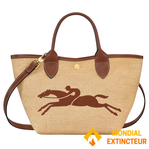 Longchamp - Sac cabas Le Panier Pliage S brun