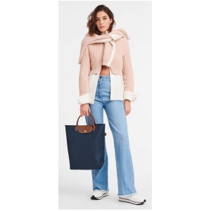 Longchamp - Sac cabas Le Pliage M marine