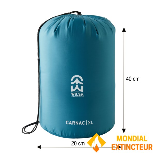Wilsa - Sac de couchage   Loisir Carnac XL Gris et bleu