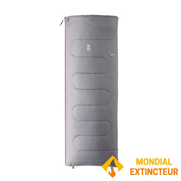Wilsa - Sac de couchage Loisir Oléron Gris et rouge