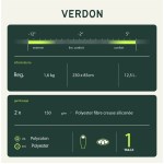 Wilsa - Sac de couchage Verdon gris et rouge