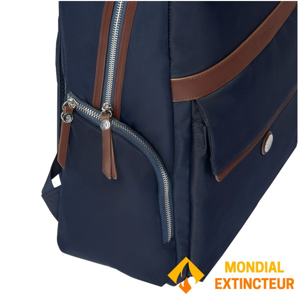 Festina - Sac à dos Button navy et marron