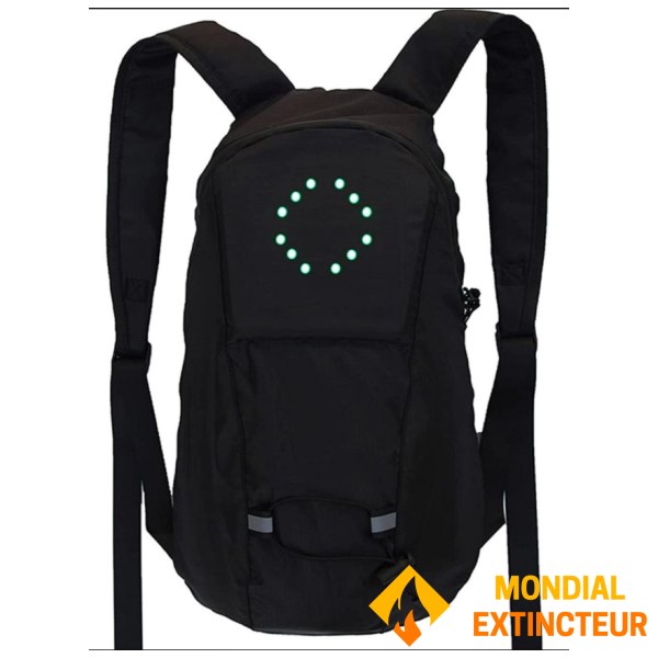 Toad - Sac à dos Led clignotant 8 litres noir