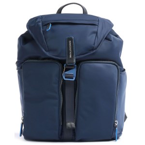 Piquadro - Sac à dos Pour PC et iPad® en tissu recyclé navy