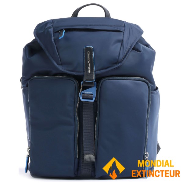 Piquadro - Sac à dos Pour PC et iPad® en tissu recyclé navy