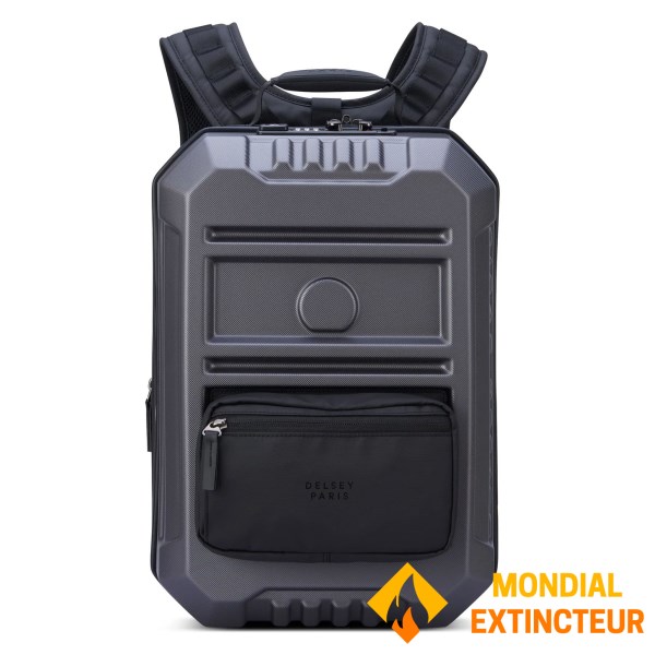 Delsey - Sac à dos Rempart hybride extensible anthracite