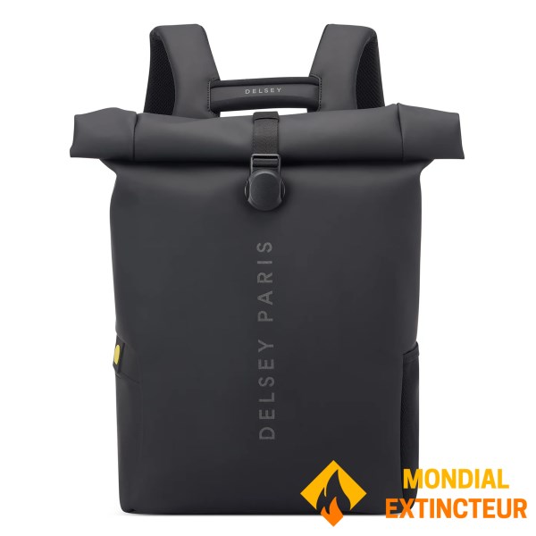 Delsey - Sac à dos Rolltop Turenne Soft noir