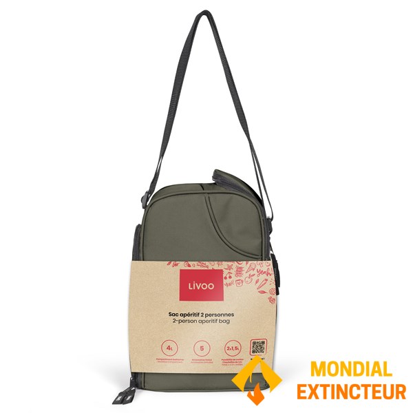 Livoo - Sac isotherme Apéritif 2 personnes kaki
