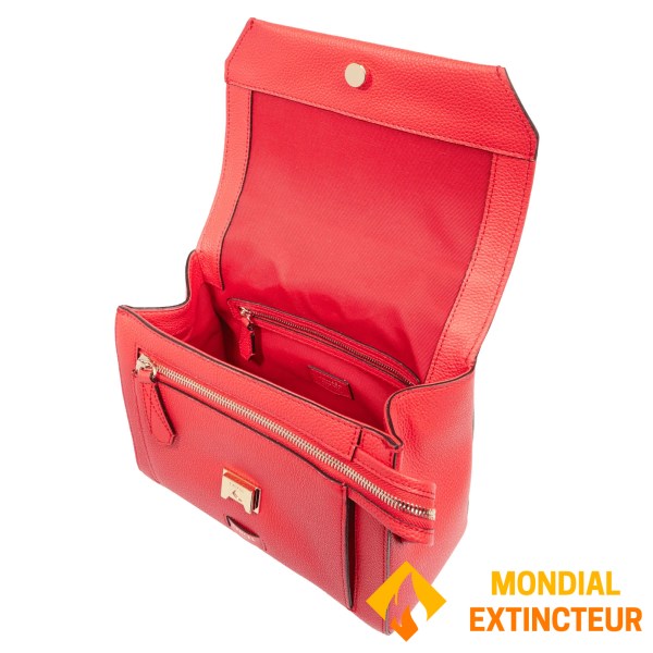 Lancel - Sac à main Ninon rabat M - Rouge Baiser