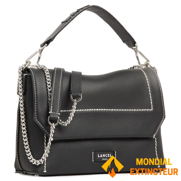 Lancel - Sac à main Ninon Soft rabat M - noir