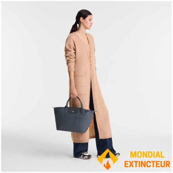 Longchamp - Sac à main Le Pliage Green M - Graphite