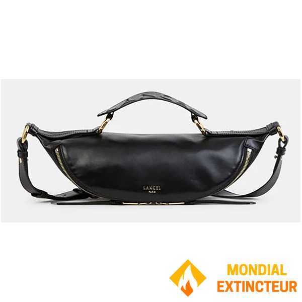 Lancel - Sac porté croisé Origami S noir