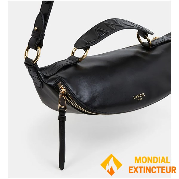 Lancel - Sac porté croisé Origami S noir