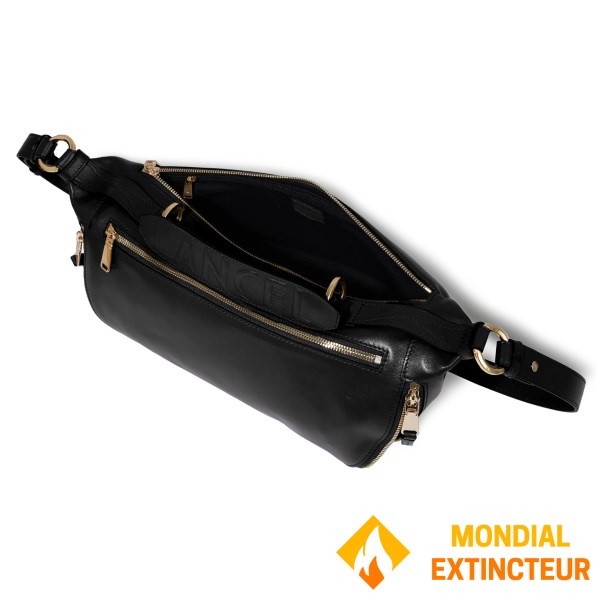 Lancel - Sac porté croisé Origami noir - M