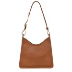 Longchamp - Sac porté épaule Le Foulonné M caramel