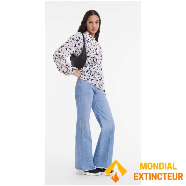 Longchamp - Sac porté épaule Roseau Essential S noir