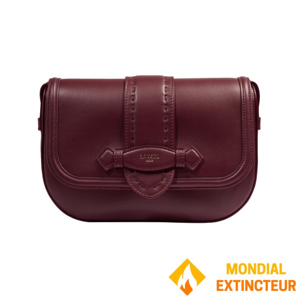 Lancel - Sac porté épaule Sienna rabat - M cassis
