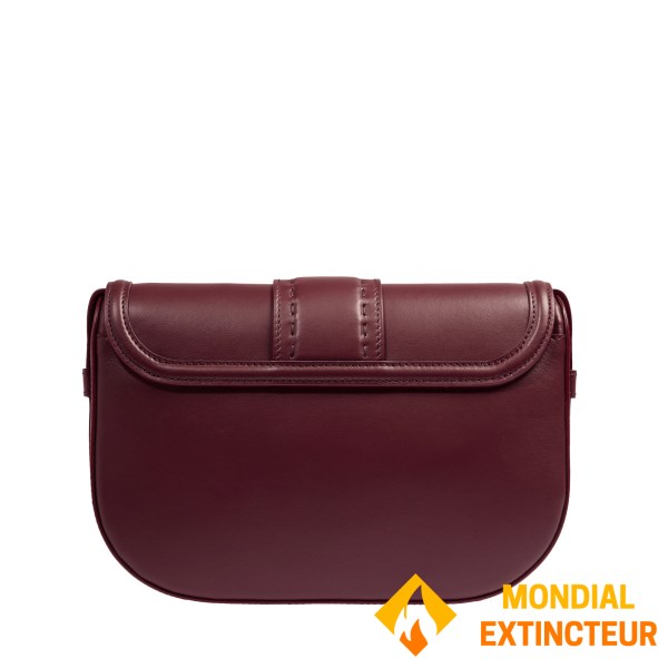 Lancel - Sac porté épaule Sienna rabat - M cassis