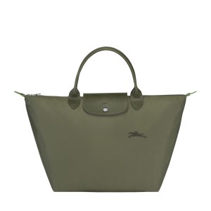 Longchamp - Sac porté main M Le Pliage Green forêt