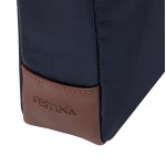 Festina - Sac reporter Button navy et marron