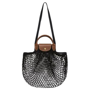 Longchamp - Sac shopping  Le Pliage Filet L noir