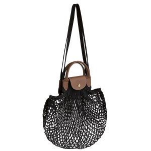 Longchamp - Sac shopping  Le Pliage Filet L noir