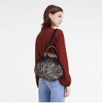 Longchamp - Sac shopping  Le Pliage Filet L noir