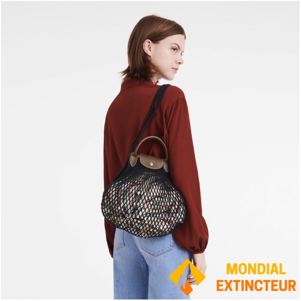 Longchamp - Sac shopping  Le Pliage Filet L noir